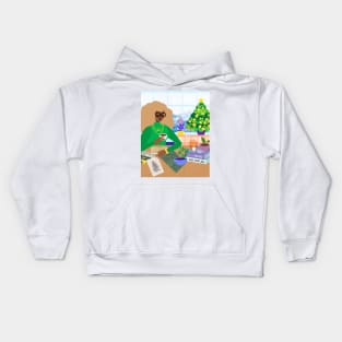 Christmas Tree and Tea Kids Hoodie